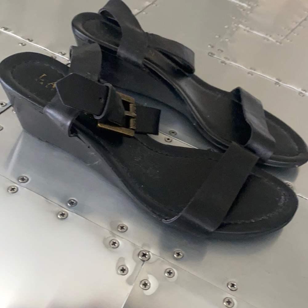 Ralph Lauren Sandals, size 5, black